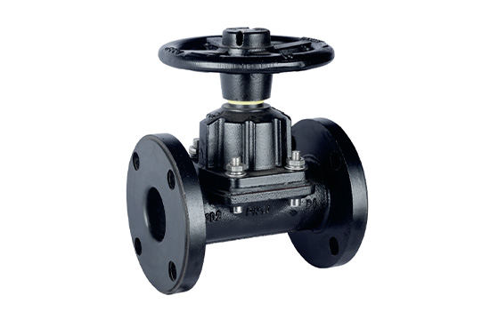 Advantages of BS EN straight through manual lined flange diaphragm valve